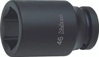Ko-ken 1" Drive 6-point Standard Walled Deep Impact Sockets Front