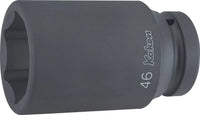 Ko-ken 1" Drive 6-point Thin Walled Deep Impact Sockets Front View
