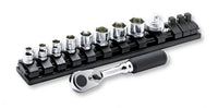 Ko-ken 1/4" Drive Socket Set (10 pieces) Front View
