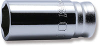 Ko-ken 1/4" Drive Z-series 6-point Semi Deep Sockets Front View