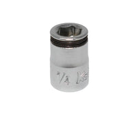 Ko-ken Special 1/4" Sq. Dr. Short NUT GRIP® Socket — 1/4" Front View