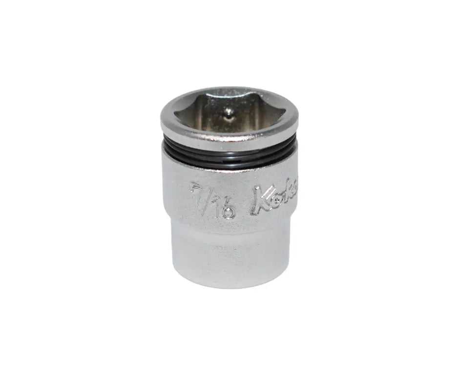 Ko-ken Special 1/4 Sq. Dr. Short NUT GRIP® Socket — 7/16 Front View