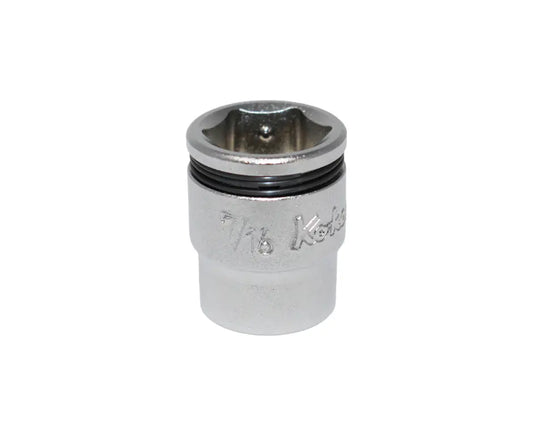 Ko-ken Special 1/4 Sq. Dr. Short NUT GRIP® Socket — 7/16 Front View
