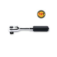 Ko-ken 3/8" Drive in a 1/4" Body x 4.5" Reversible Short Ratchet Front View