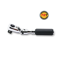 Ko-ken 3/8" x 4.5" Flex Head Reversible Ratchet with Quick Release Button Front View