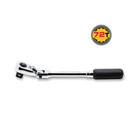 Ko-ken 3/8" x 6.3" Flex Head Reversible Ratchet with Quick Release Button Front View