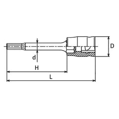 Ko-ken 3/8" Inhex Bit Sockets