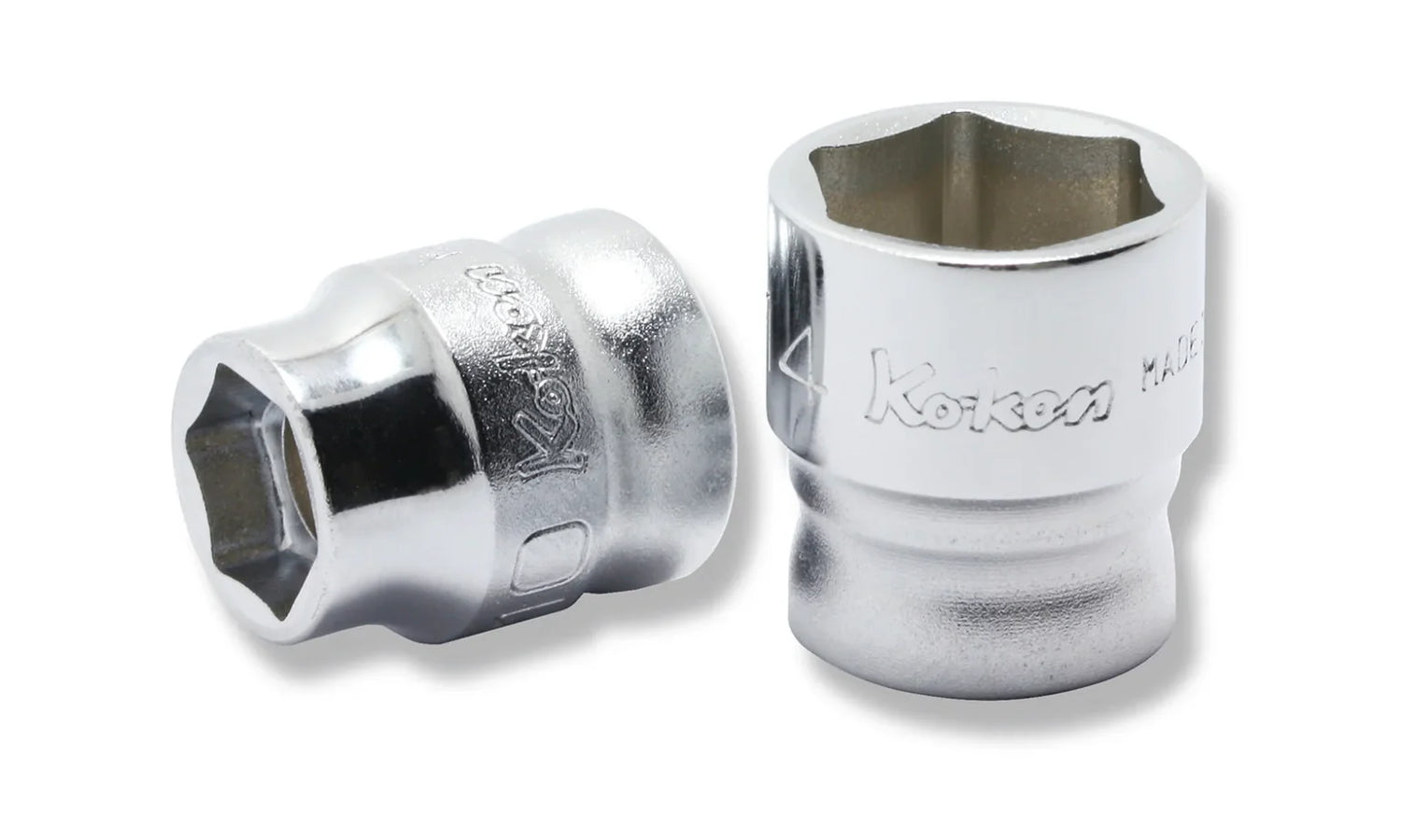 Ko-ken 3/8" Drive Z-series 6-point Regular Sockets Front View