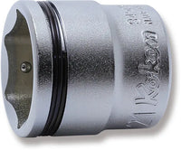 Ko-ken 3/8" Sq. Dr. Socket 21mm Nut Grip Length 29mm Front View