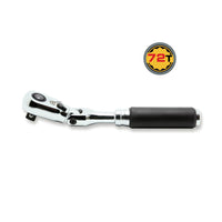 Ko-ken 3/8" Drive x 7" Flex Head Reversible Ratchet with Quick Release Button Front View