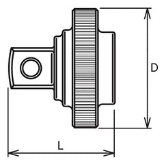 Ko-ken 3/8" Drive Female to 3/8" Drive Male Quick Spinner