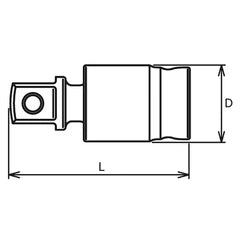 Ko-ken 3/8" Universal Joint