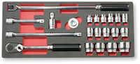 Ko-ken 1/2" Drive Socket Set (21 pieces) Front View