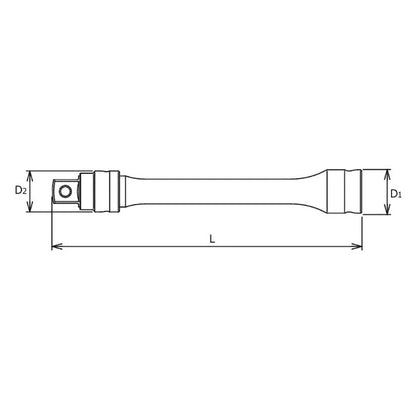 Ko-ken 1/2" Drive Locking Extension Bars