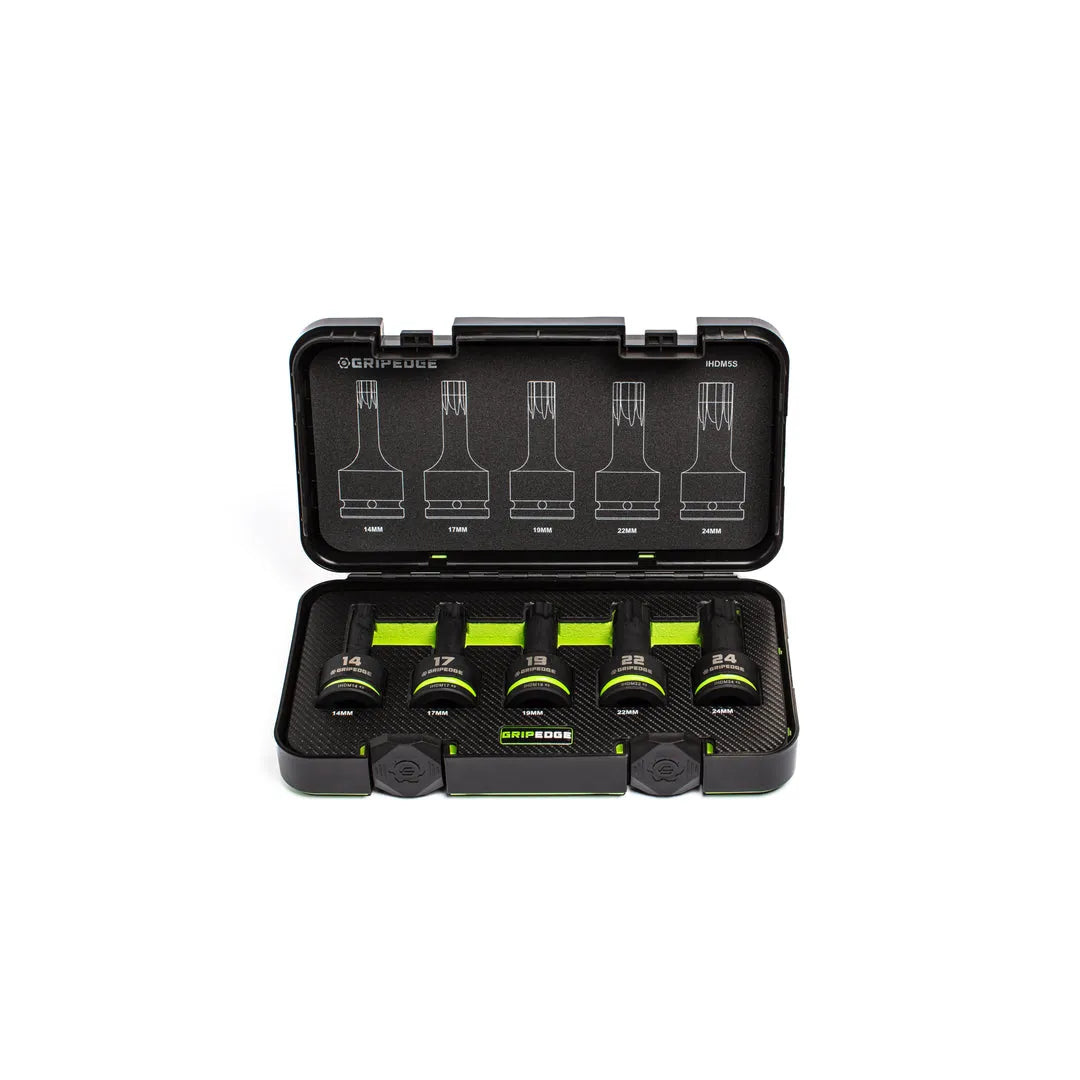 Impact Metric RPT Hex Bit Socket Set — 5-Pc, 3/4” Drive