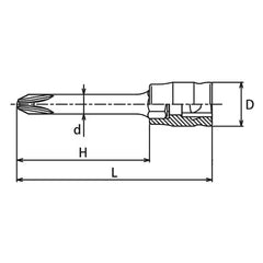 Koken 1/4" Phillips Bit Sockets