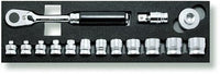 Ko-ken 3/8" Drive Socket Set (15 pieces) Front View