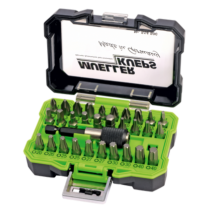 Mueller-Kueps 60-End Twin Bit Kit (PH / PZ / Hex / Torx / Square, 1/4″ Hex)