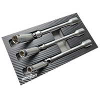 Mueller-Kueps XL Glow-Plug Socket Kit, 3-Pc, 8 / 10 / 12 mm, 3/8″ Drive Front view