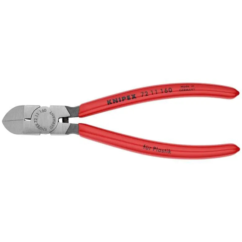 Knipex 6 1/4" Diagonal Pliers for Flush Cutting Plastics 45° Angled