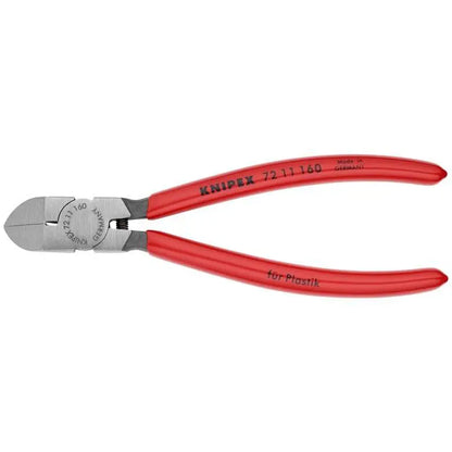 Knipex 6 1/4" Diagonal Pliers for Flush Cutting Plastics 45° Angled