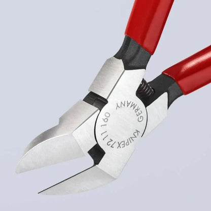 Knipex 6 1/4" Diagonal Pliers for Flush Cutting Plastics 45° Angled