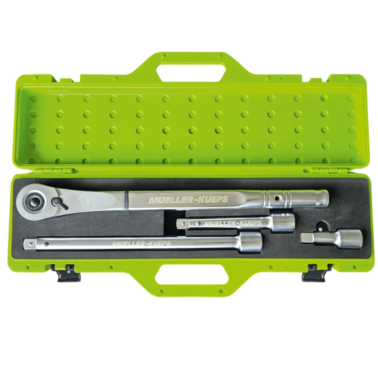 Mueller Kueps 3/4" Drive Reversible Ratchet & Locking Extension Bars Set (4 pieces)