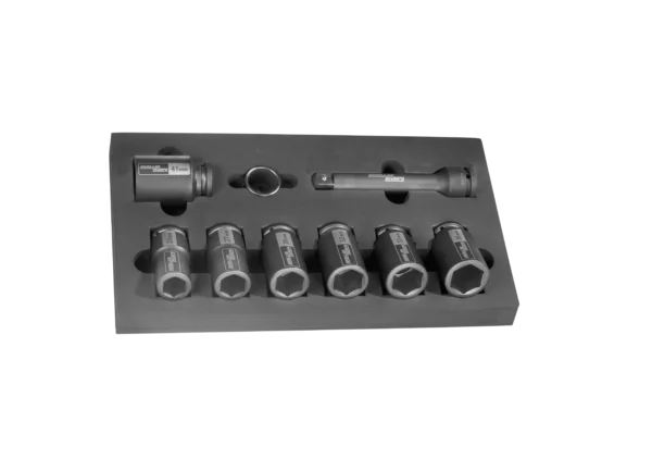 Mueller Kueps 3/4" Drive Semi Deep Impact Socket Set + Extension