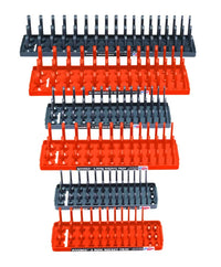 Hansen 6 Piece 3 Row Socket Tray Set Front View