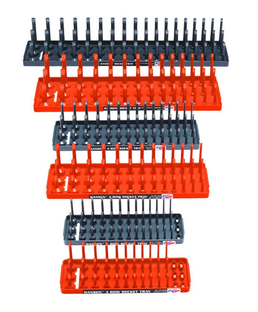 Hansen 6 Piece 3 Row Socket Tray Set