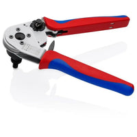 Knipex 9" Crimping Pliers – Four-Mandrel For DT Contacts Front View