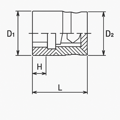 Ko-ken 1/2" Drive Z-Series 6-point Regular Sockets