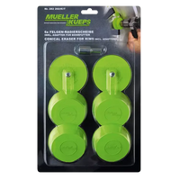 Mueller Conical Eraser Wheel Kit, 6-pack (Includes Adapter)