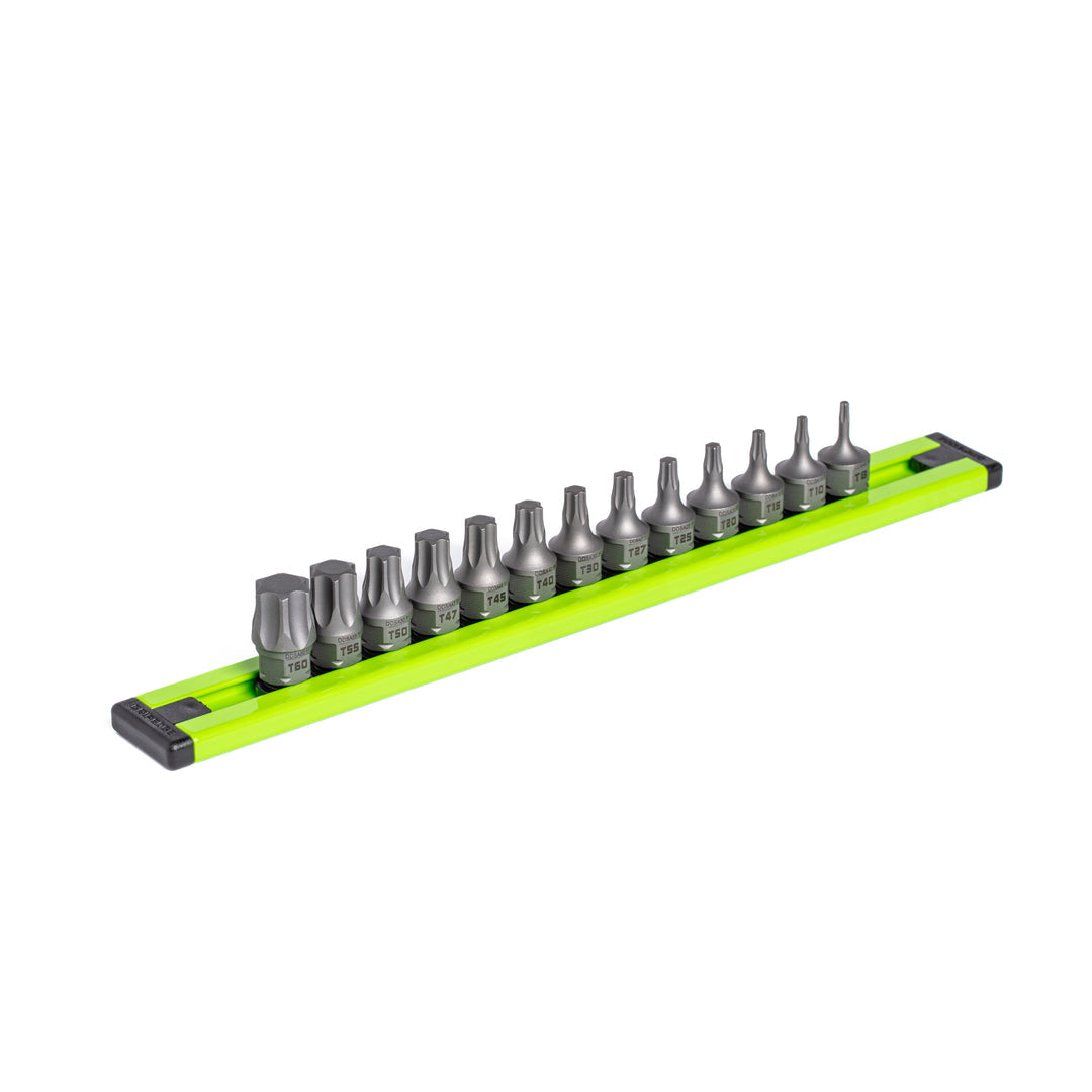 GRIPEDGE RPT Low-Profile Star Dual Action Driver Bit Set — 13-Pc, 1/4″ Drive (Torx-Compatible)