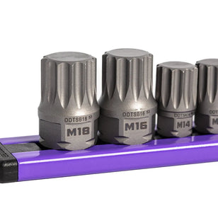 GRIPEDGE Low-Profile Triple Square Dual-Drive Set — 12-Pc, 1/4″ & 3/8″ Drives