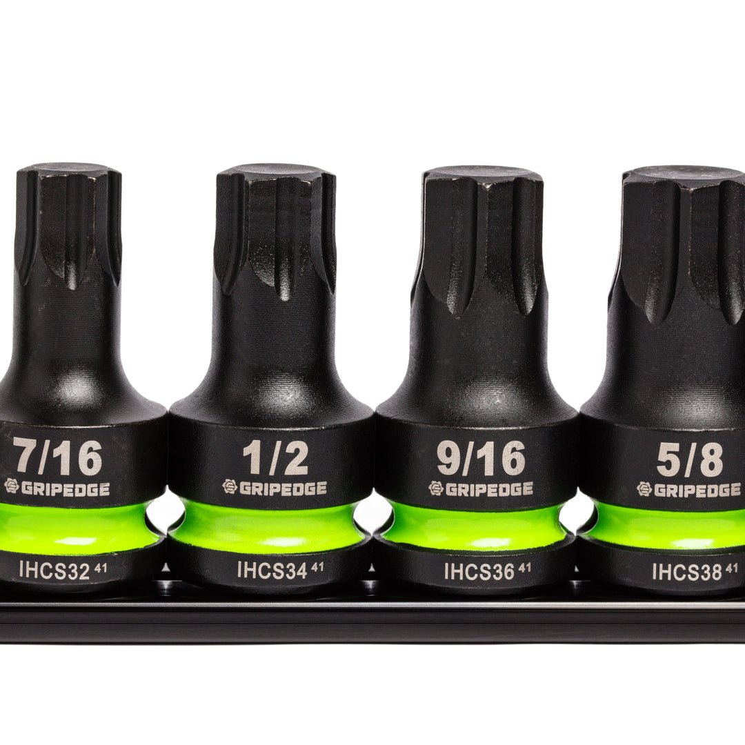 GripEdge RPT Impact Hex Driver Set – 6-Pc, 1/2” Drive, Short SAE