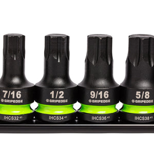 GripEdge RPT Impact Hex Driver Set – 6-Pc, 1/2” Drive, Short SAE
