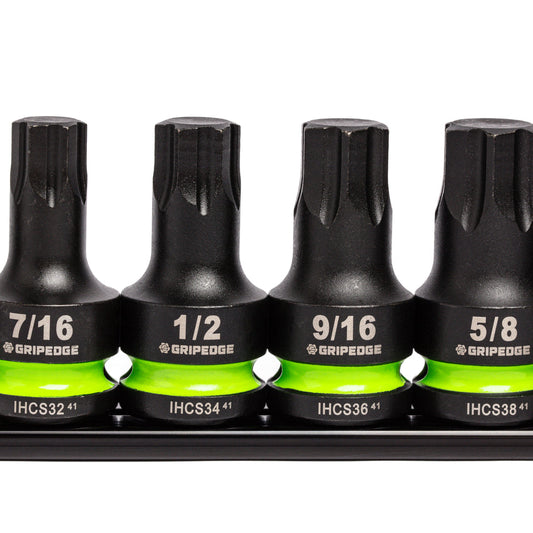 GripEdge RPT Impact Hex Driver Set – 6-Pc, 1/2” Drive, Short SAE