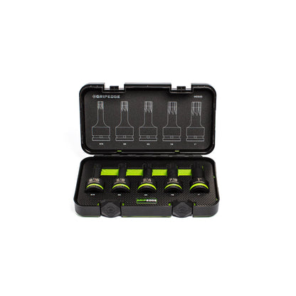 GripEdge RPT Impact SAE Hex Bit Socket Set — 5-Pc (3/4” Drive)
