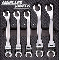 Mueller-Kueps Line Wrench Kit Metric with Joint Front View