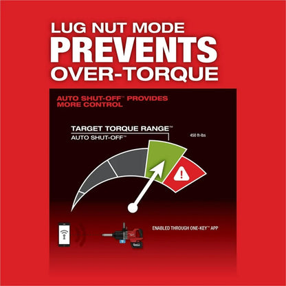 Milwaukee M18 FUEL 1″ D-Handle Extended Anvil High-Torque Impact Wrench w/ ONE-KEY