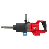 Milwaukee M18 FUEL 1″ D-Handle Extended Anvil High-Torque Impact Wrench w/ ONE-KEY Front View