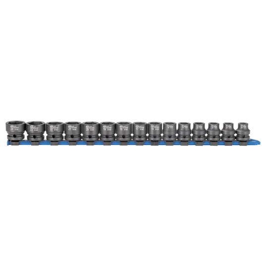 Mueller-Kueps 1/2″ XS-Stubby Impact Socket Kit, 15-Pc