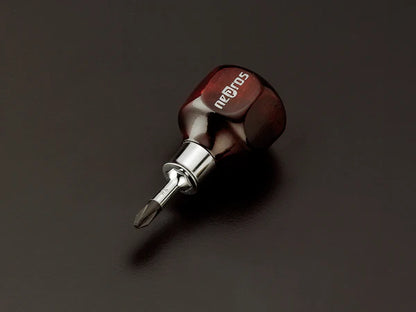 Nepros Screwdrivers (Wooden Grip) – Stubby No. 2 Phillips Front View