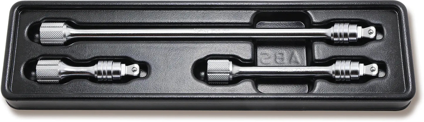 Ko-ken 3/8 Sq. Dr. Locking Wobble-Fix Extension Bar 3 Piece Set