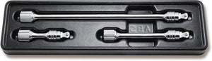 Ko-ken 3/8 Sq. Dr. Locking Wobble-Fix Extension Bar 3 Piece Set