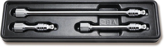 Ko-ken 3/8 Sq. Dr. Locking Wobble-Fix Extension Bar 3 Piece Set
