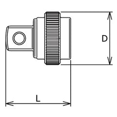 Ko-ken 3/8" Drive Female to 3/8" Drive Male Quick Spinner