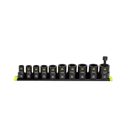 GRIPEDGE RPT Socket Extractor Set — 10-Pc, 3/8″ Drive Metric