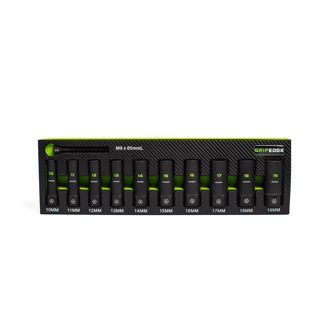 GRIPEDGE RPT Socket Extractor Set — 10-Pc, 3/8” Drive Metric (Deep)